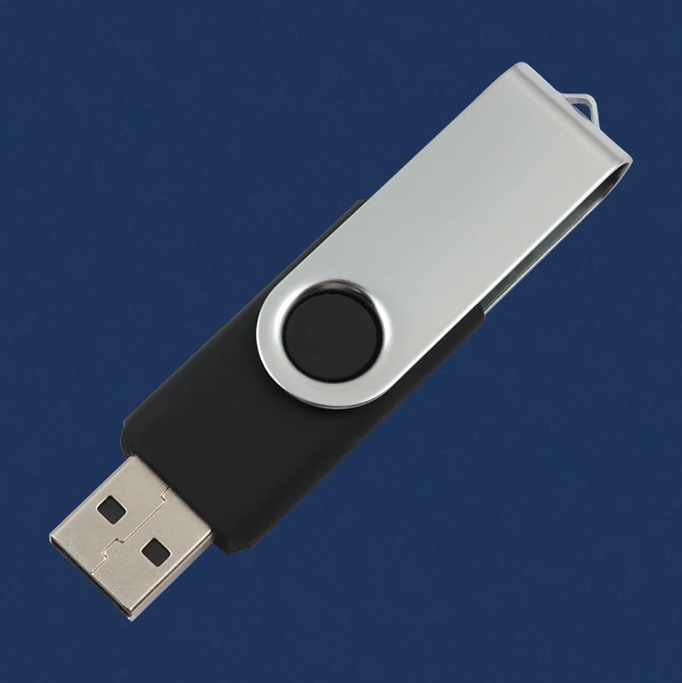  Usb sricks оптовая продажа Прямая поставка рекламный Пользовательский логотип 2 0 брелок пластиковая Поворотная флешка usb
