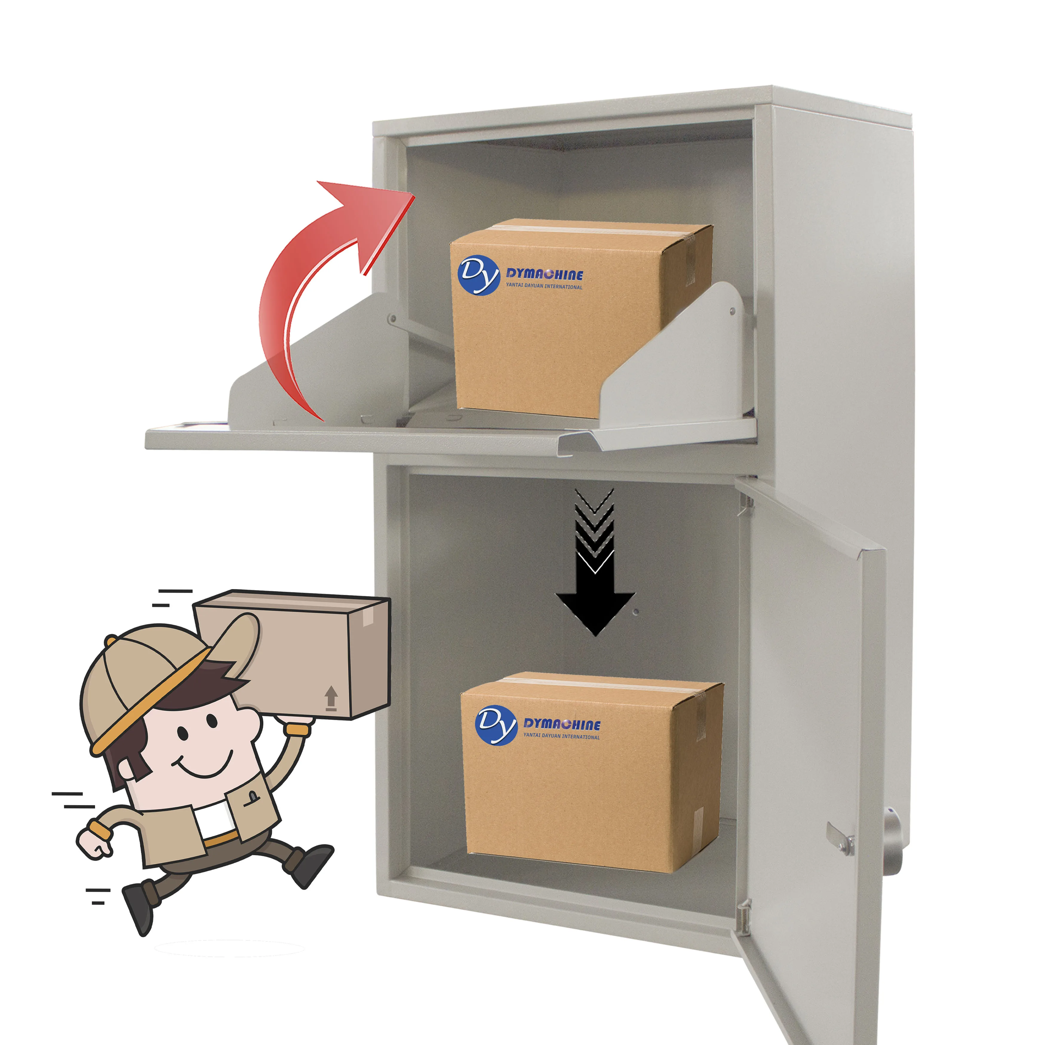 Custom Sheet Metal Cabinet Mailbox Outdoor Wall Mounted Case Steel Box Fabrication