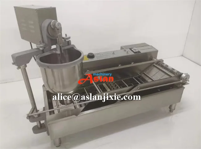 electric mini doughnut making frying machine/ commercial donuts forming fryer