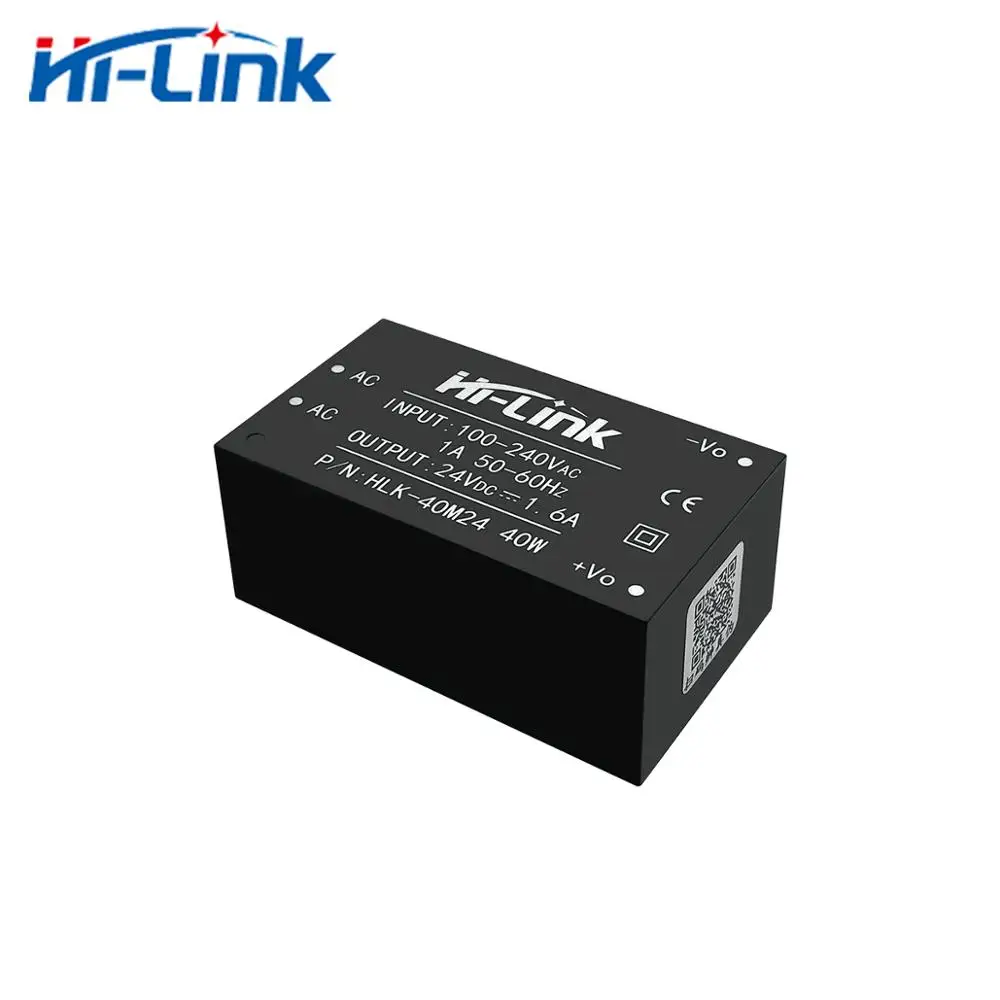 Hi-Link HLK-40M24 AC DC импульсный источник питания 24V 1.6A 40 Вт с подгонянным логосом