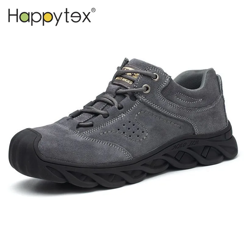 Wholesale Men Working Boot Wear-resistant Anti Smashing Safe Steel Toe Industrial Protective Safety Shoes S3 For Working Man