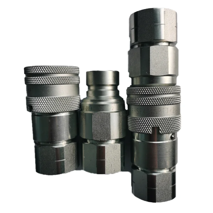 Плоский тип 1/2 дюйма FF из углеродистой стали с коробкой и штифтом для гидравлической быстроразъемной муфты