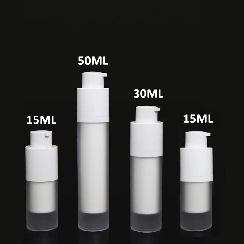 cosmetic airless foam pump bottle 30ml 50ml eye cream airless pump bottle 15ml airless bottle for eye cream