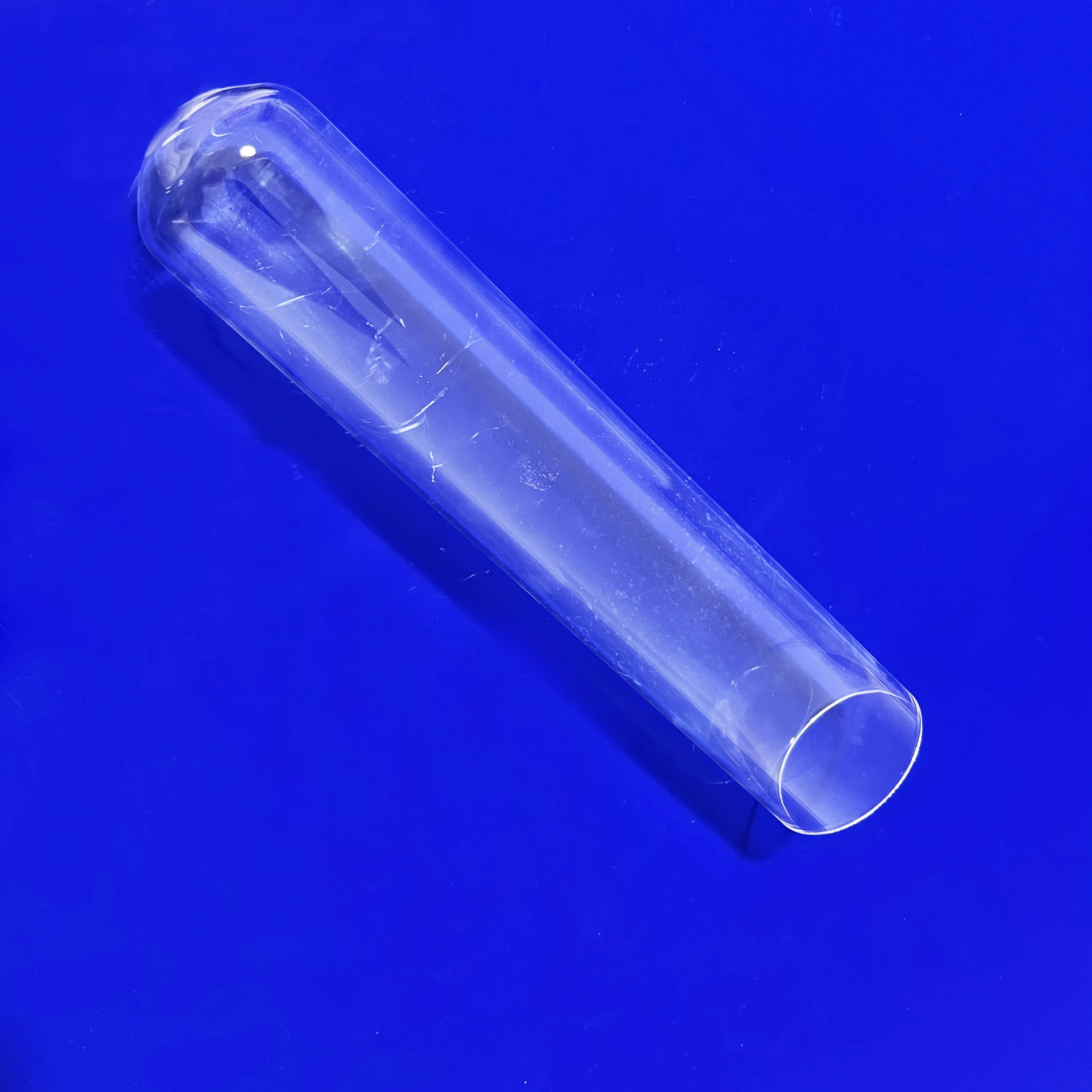 Processing high temperature resistant transparent end sealed round bottom flat bottom cup test tube