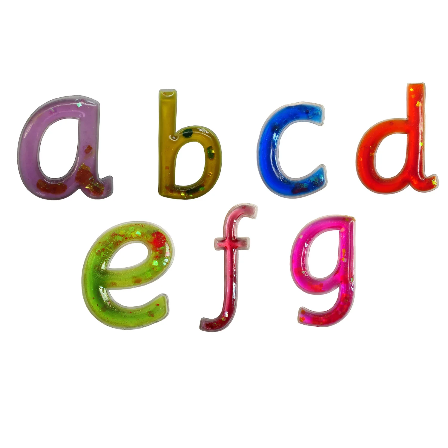 A to Z, 26 дюймов, набор канцелярских принадлежностей из ПВХ с жидкими заполненными буквами на английском языке для детей