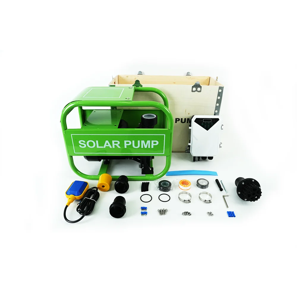 Amazing 2024 Hot Selling Surface Irrigation 550w 750w 1100w 1500w 2200w High Pressure High Power Solar Water Pump