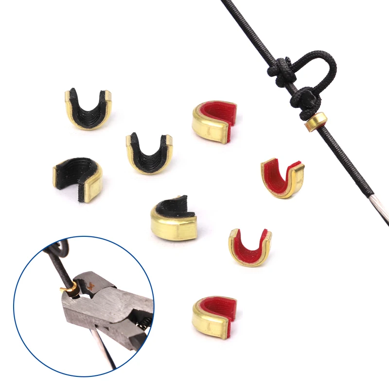 ACCMOS Bow String Buckle Archery String Nocking Point For Protect Clip Bow String