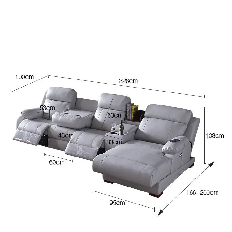 Modern and simple first-class space electric function cabin sofa