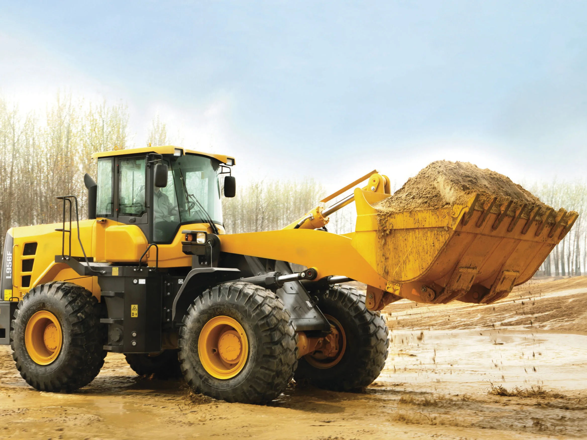 5 ton New Condition Front Loader L955H With Hydraulic Pum Cabin