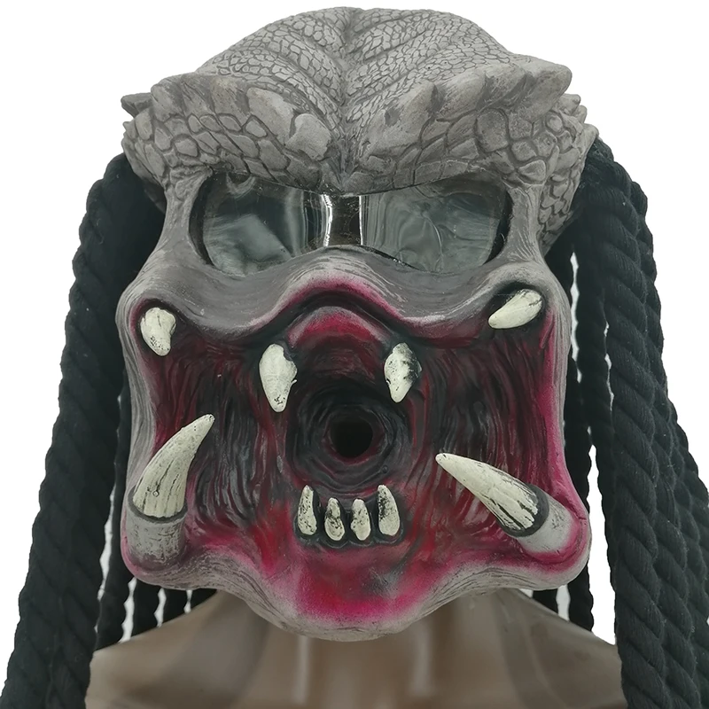 Маска-хищник из фильма «инопланетянин» латексный костюм для косплея реквизит вечеринки на Хэллоуин мотоциклетный шлем игры Fiesta