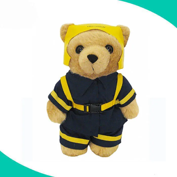 China factory Wholesale OEM custom US plush bear soft stuffed army teddy bear with clothes