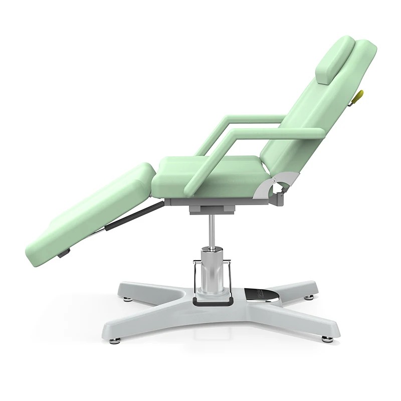 White Cosmetic Chair Adjustable Facial Bed Adjustable Table Chair With Hydraulic Pump Beauty Spa Salon Tattoo Chair