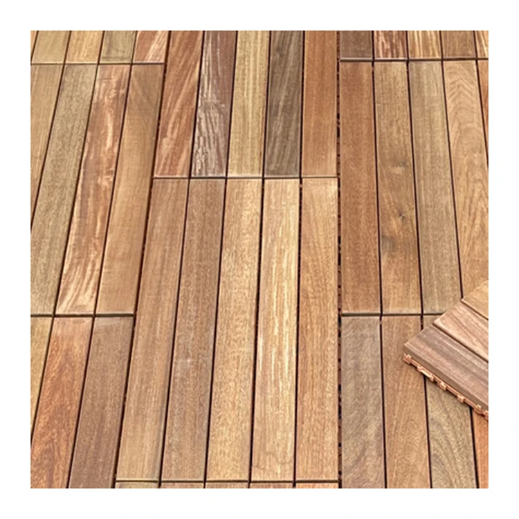 Hardwood Natural Brazil Outdoor IPE Wood Decking Outdoor Deck Tile Wood Flooring