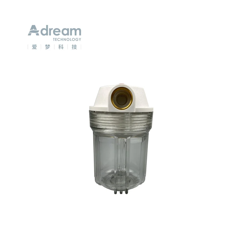 Universal 5 Inch Outside Buckle PP/PET/AS Clear/Black/White Water Filter Cartridge Housing