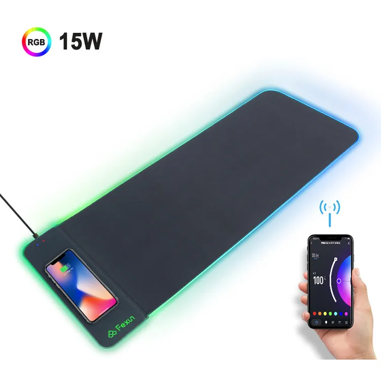 Hot selling extended extra large mouse pad 800x300 mm computer mat accessories wireless charging mouse pad