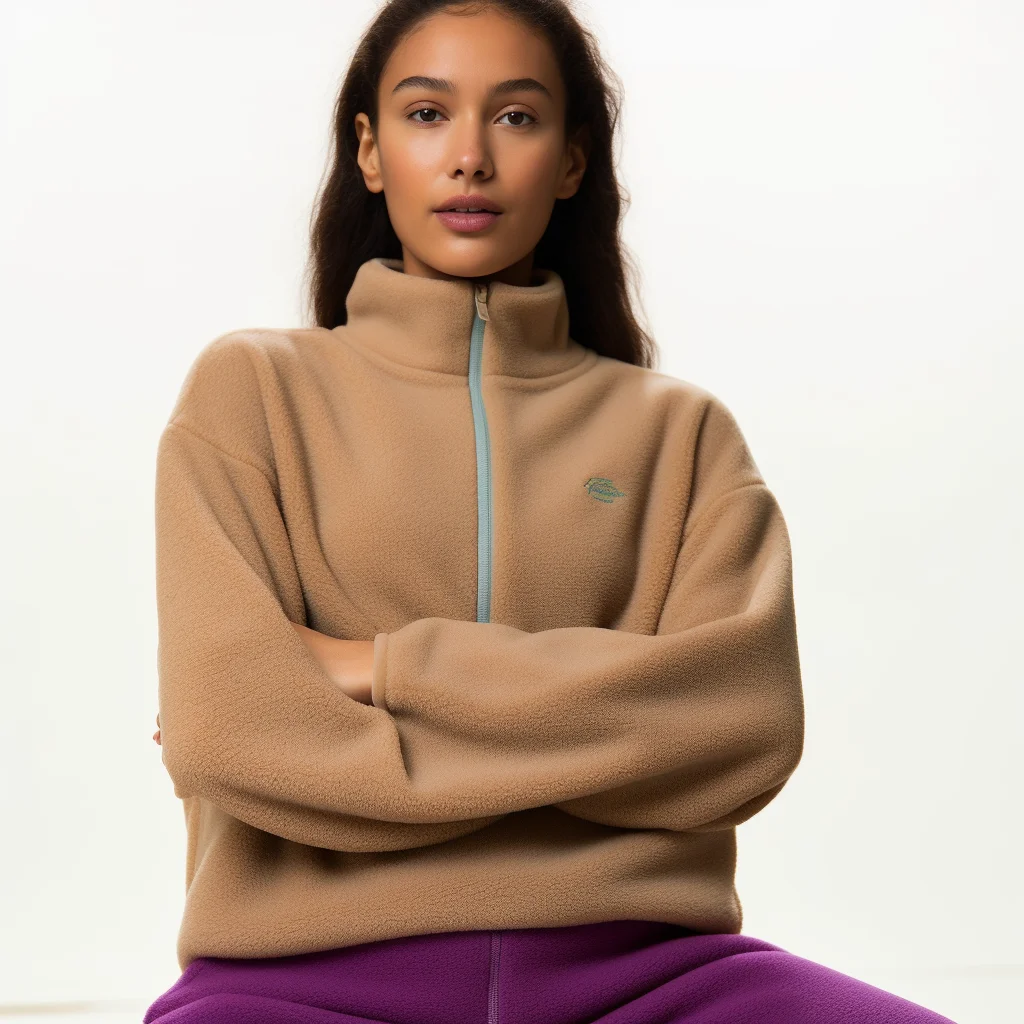 Manufacturer oversize jacket fleece jackets zip up women 1/4 zip up long sleeve polo windproof hoodies sweatshirts