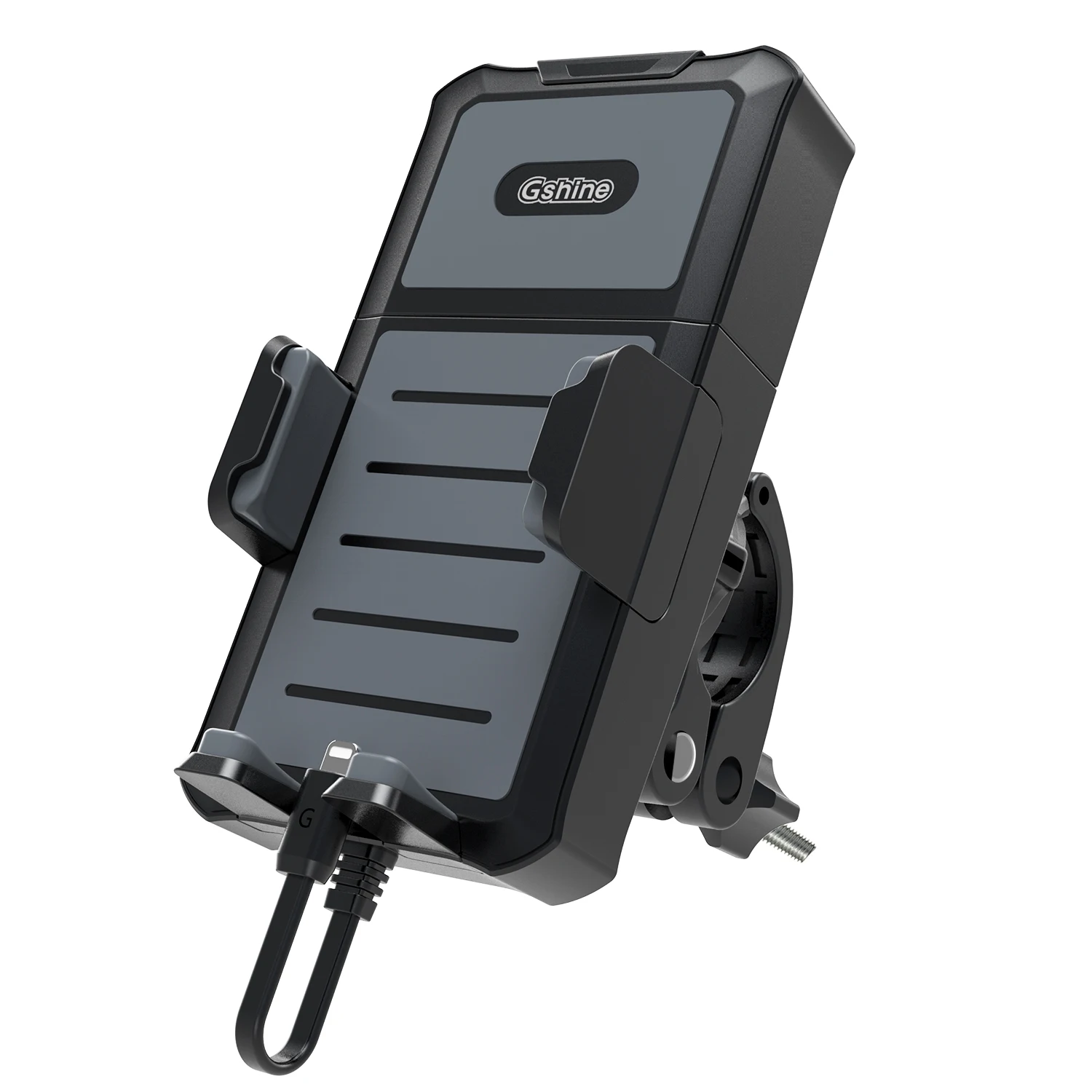 Bicycle motorcycle  rechargerable power bank 5200mAh charger cell phone holder 2in1 mobile phone bike holder