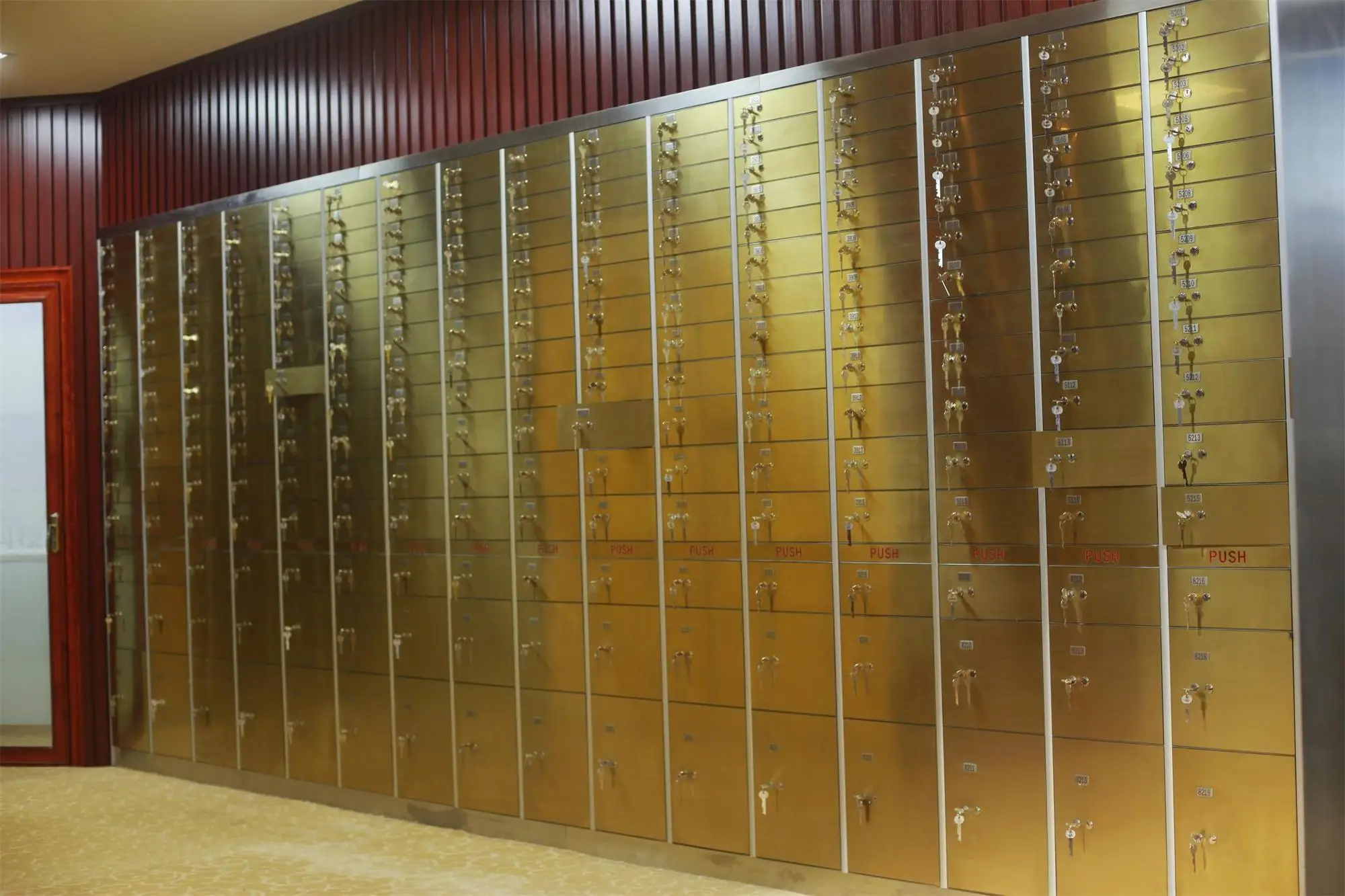 Custom Design Bank vault Safe deposit box locker