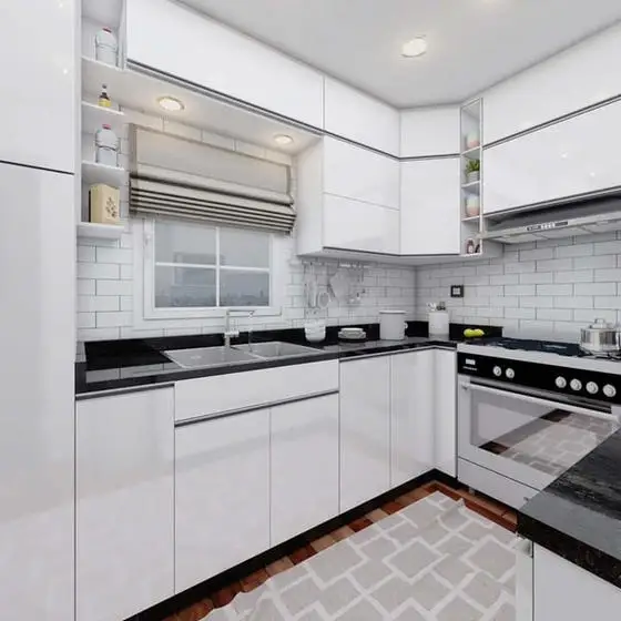 European Style 3D Design high gloss Kitchen Cabinets