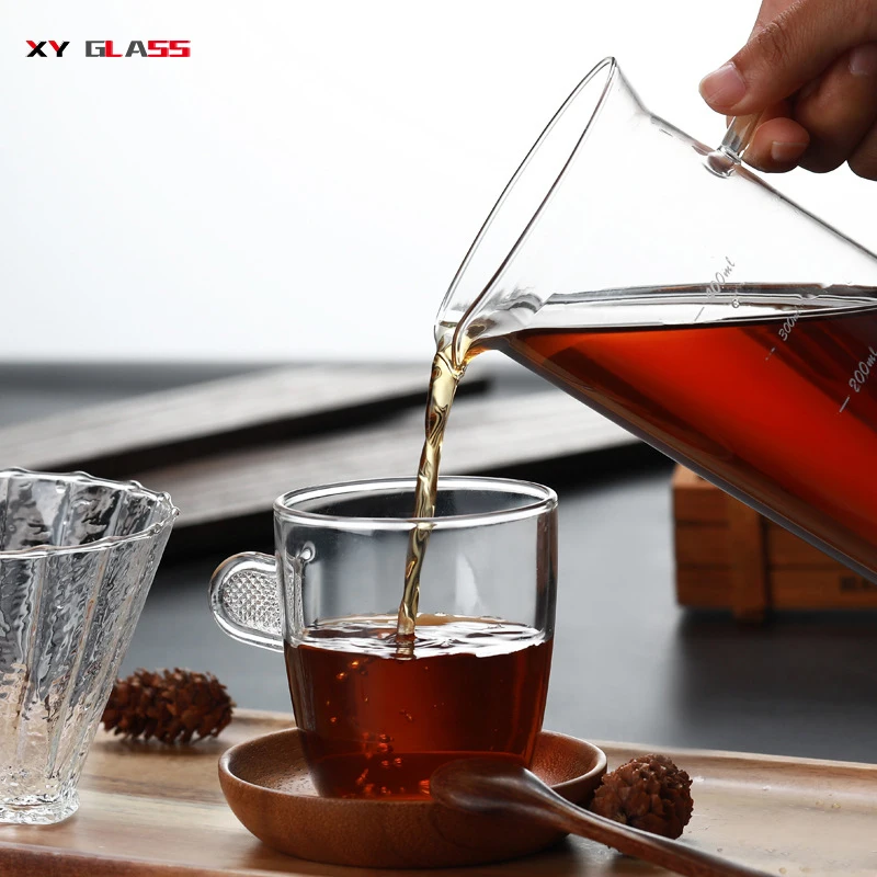 brief design product personalized OEM portable drip thermal glass coffee maker pot