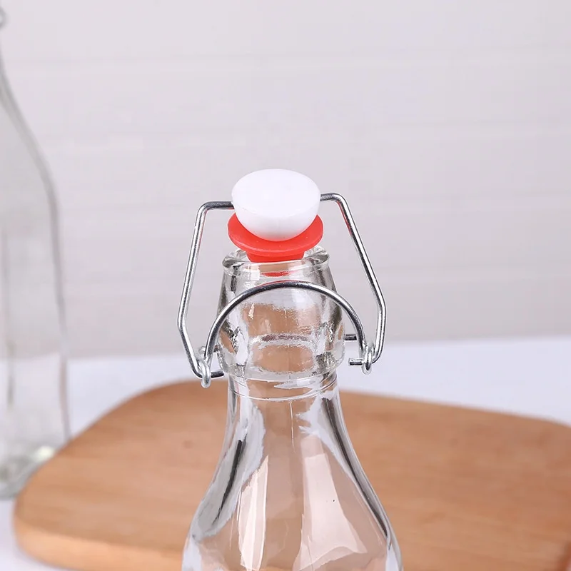Flip Top Glass Bottle 1000ml 6pieces/sets Swing Brewing with Stopper for Beverages Oil Vinegar Kombucha Beer Water Soda