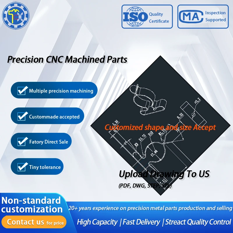 Customized Precision Small Zinc Plated Sheet Metal Steel Wrought Iron Stamping Die Parts