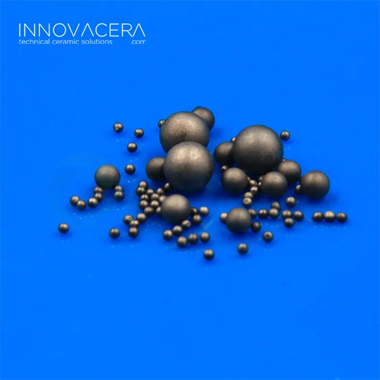 Excellent abrasion resistance Silicon Carbide Ceramic Grinding Balls for Glass / Engineering Ceramics