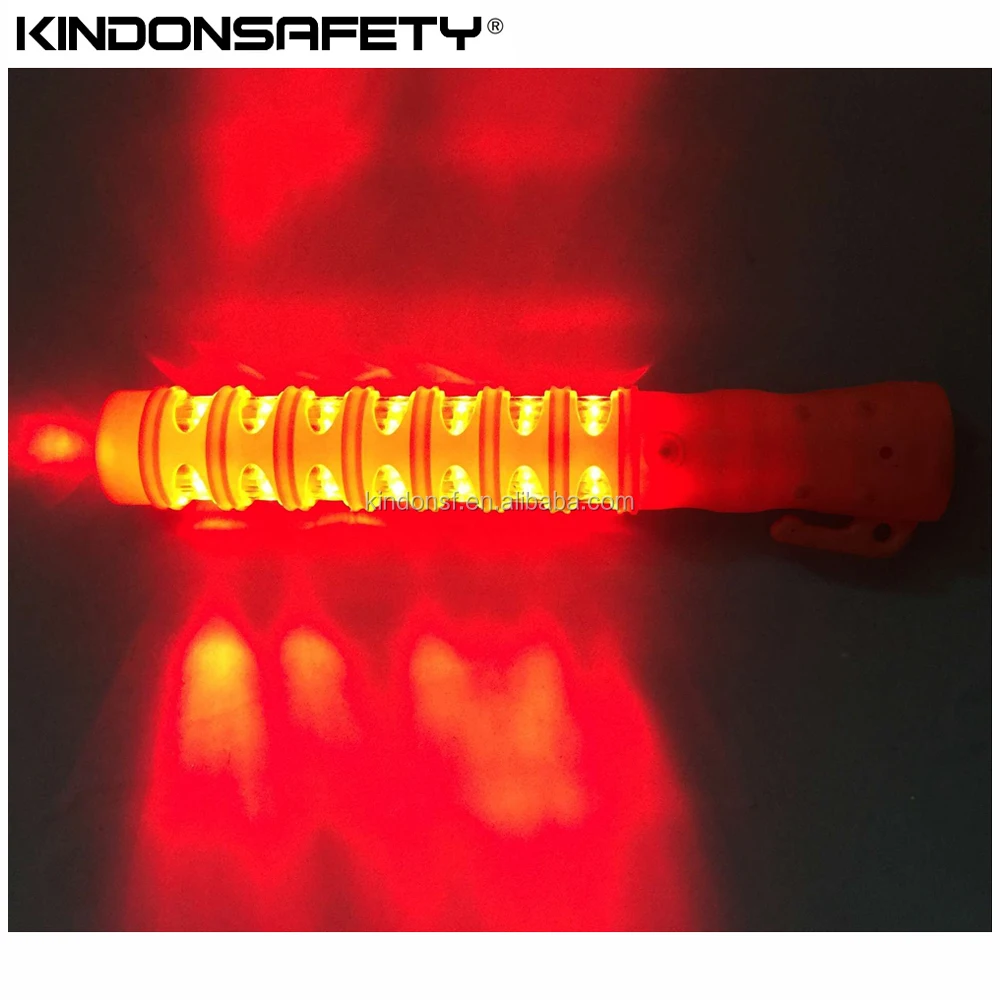Rechargeable LED Traffic Warning Baton magnetic traffic stick for road safety