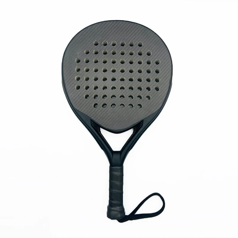 Factory Custom Carbon 3K Titanium Woven racket paddle beach tennis racket