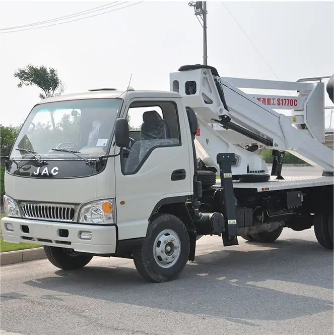  S-2512C 10 м/18 м/натяжной канат длиной 25 м воздушная телескопическая Рабочая платформа установленная тележкой в Индии 220