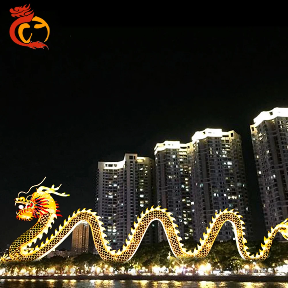 High Quality Chinese Outdoor Dragon Lantern Silk Festival Show For Sale
