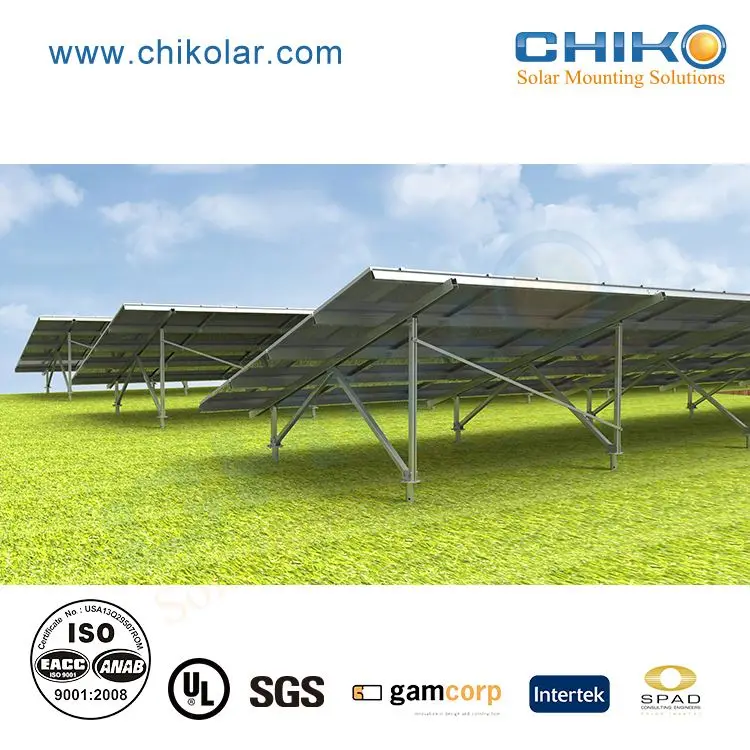 East- west Dual-Orientation non penetration ballasted flat roof solar mounting system