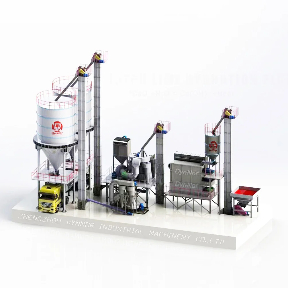 CE Certified Lime Slaking Machine to produce Ca(OH)2 powder up to 600 mesh