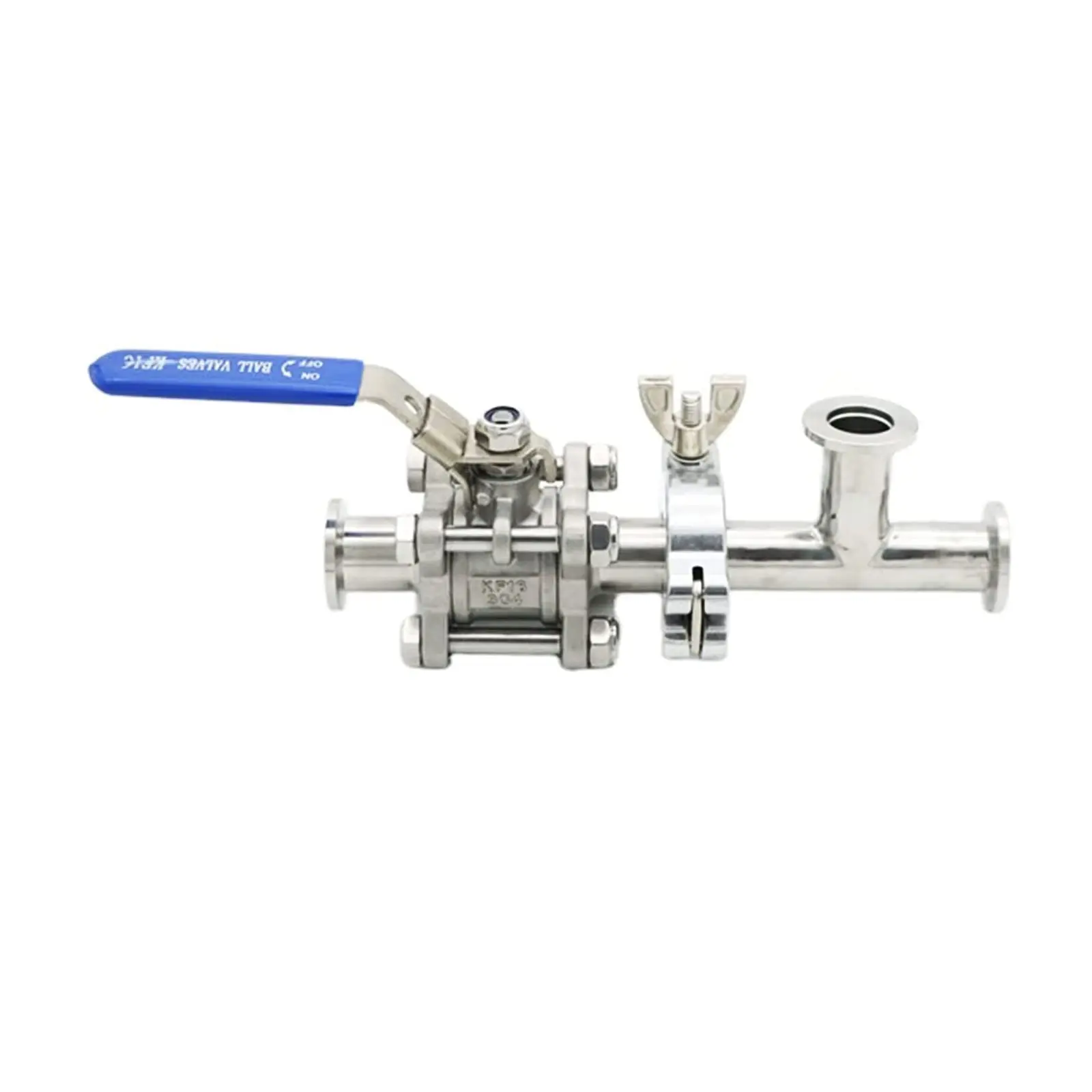 Stainless Steel Manual Pressure Vacuum KF NW10-50 Ball Valve