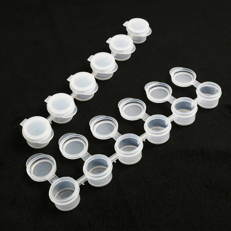 Empty Bottle of Paint Pot Pod Strip 2ml 3ml 5ml 10ml 6 8 12colors Mini Empty Paint Strips Cup Pots Art Painting Craft Supplies