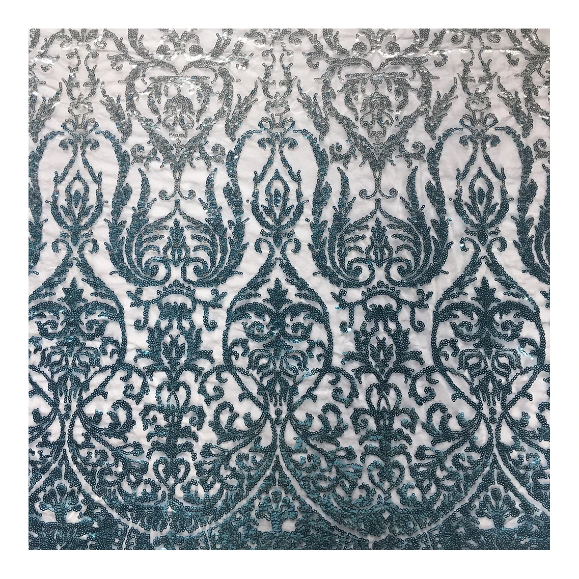 Дубае вечернее платье Градиент Цвета: васильковый серебристый изменение цвета из тюля с кружевом и блестками ткань