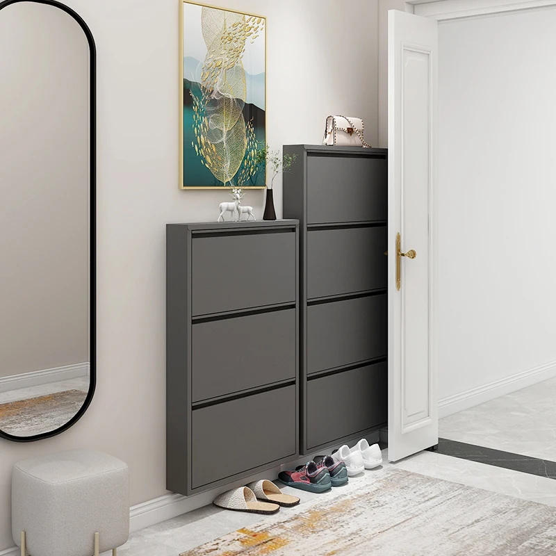 Wholesale Metal Storage Rack Shoe Shelves with Drawers Functional Shoe Racks