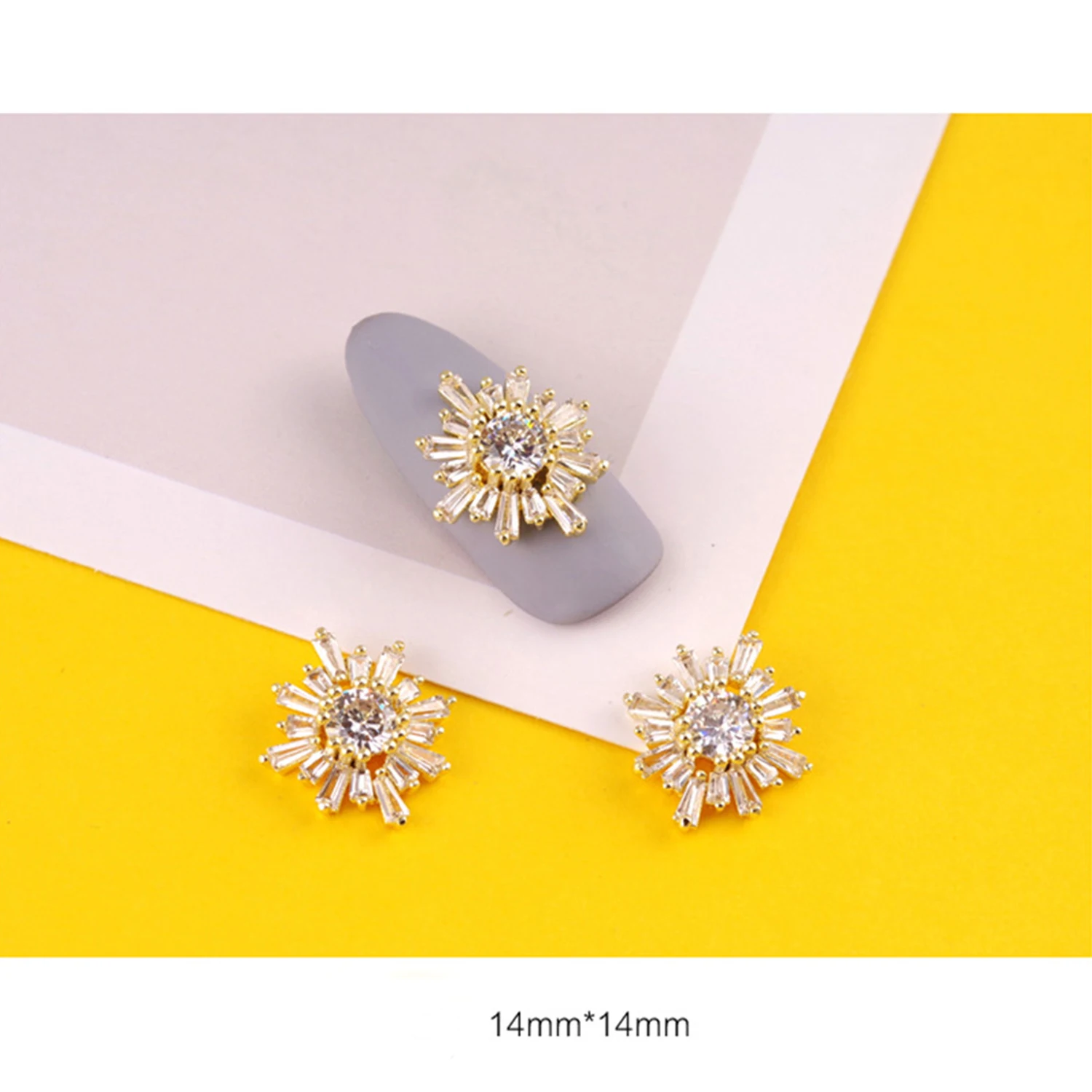 Alloy 3d Nail Charms Crystal Diamond Stone Strass Rhinestone Nail Jewelry Manicure Nail Art Decoration