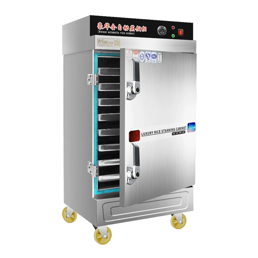 Industrial food steaming machine Gas Electric Portable Food Rice Steamer Cabinet for Catering