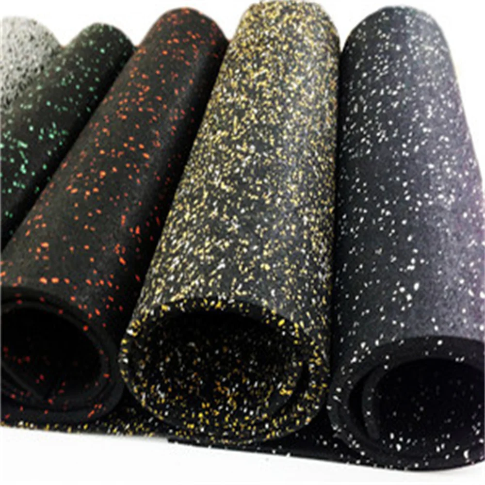 Anti-Shock Rubber Gym Flooring Rolls Custom Colors EPDM Gym Rubber Floor Rolls