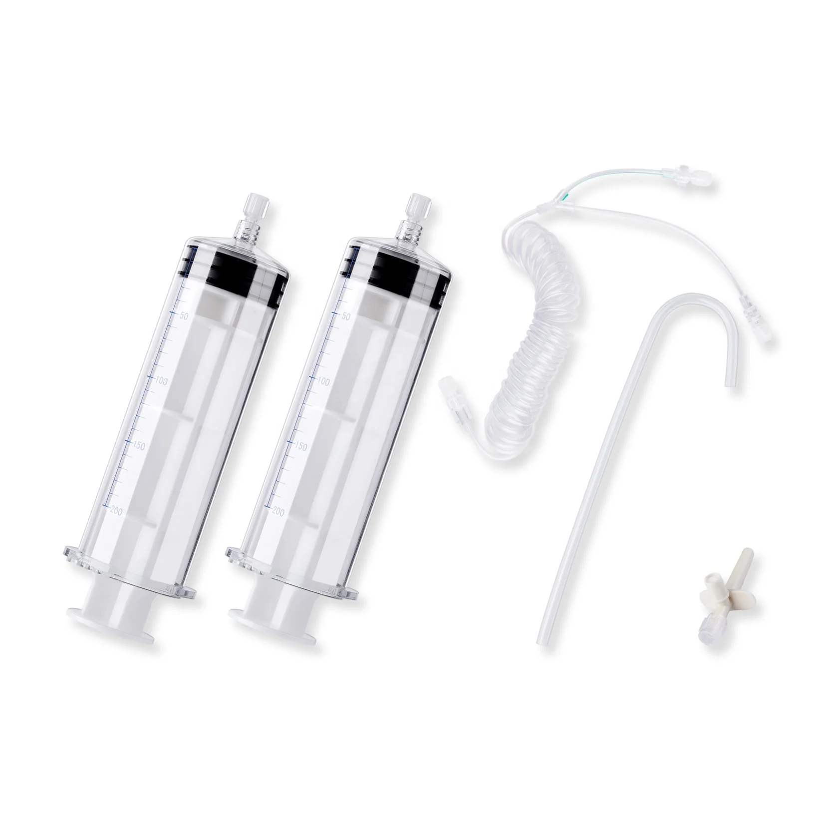 Dual 200ml Syringe Medical Ct Injector Syringe for Nemoto Dual Shot Ct