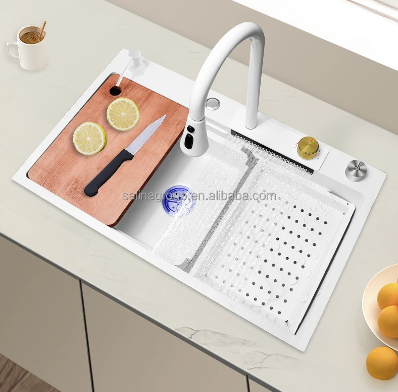 Wholesale high-quality 68 * 45cm 304 stainless steel workstation Kitchen Sink with with the all-in-one accessory set