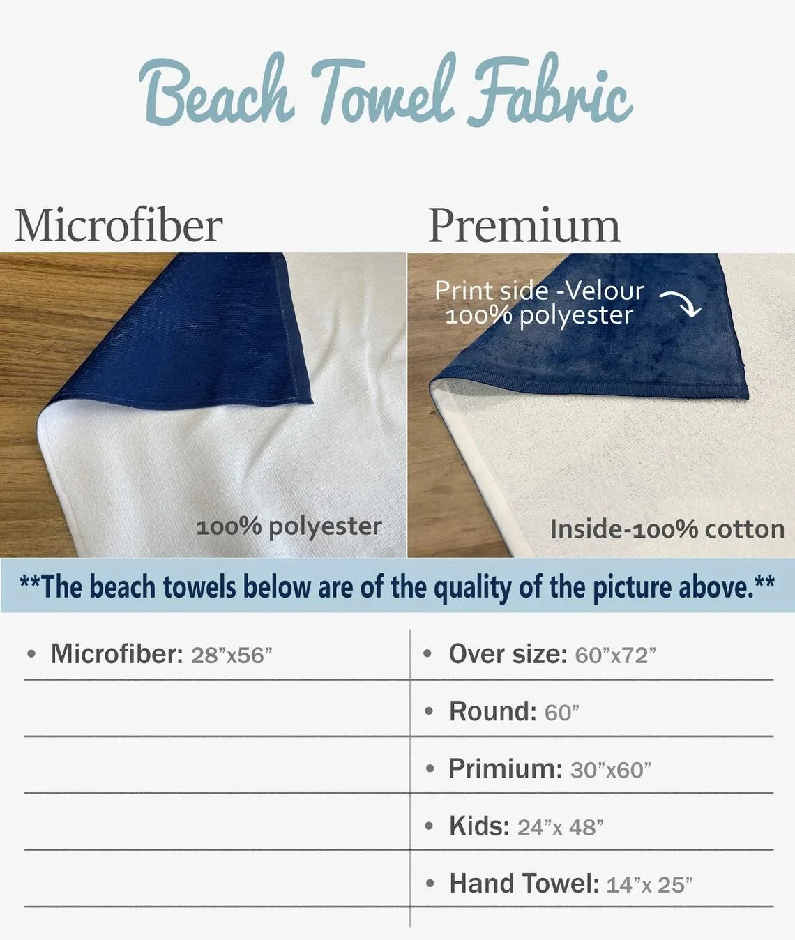 Personalized Name Beach Towel Sublimation Beach Towels with Logo for Kids