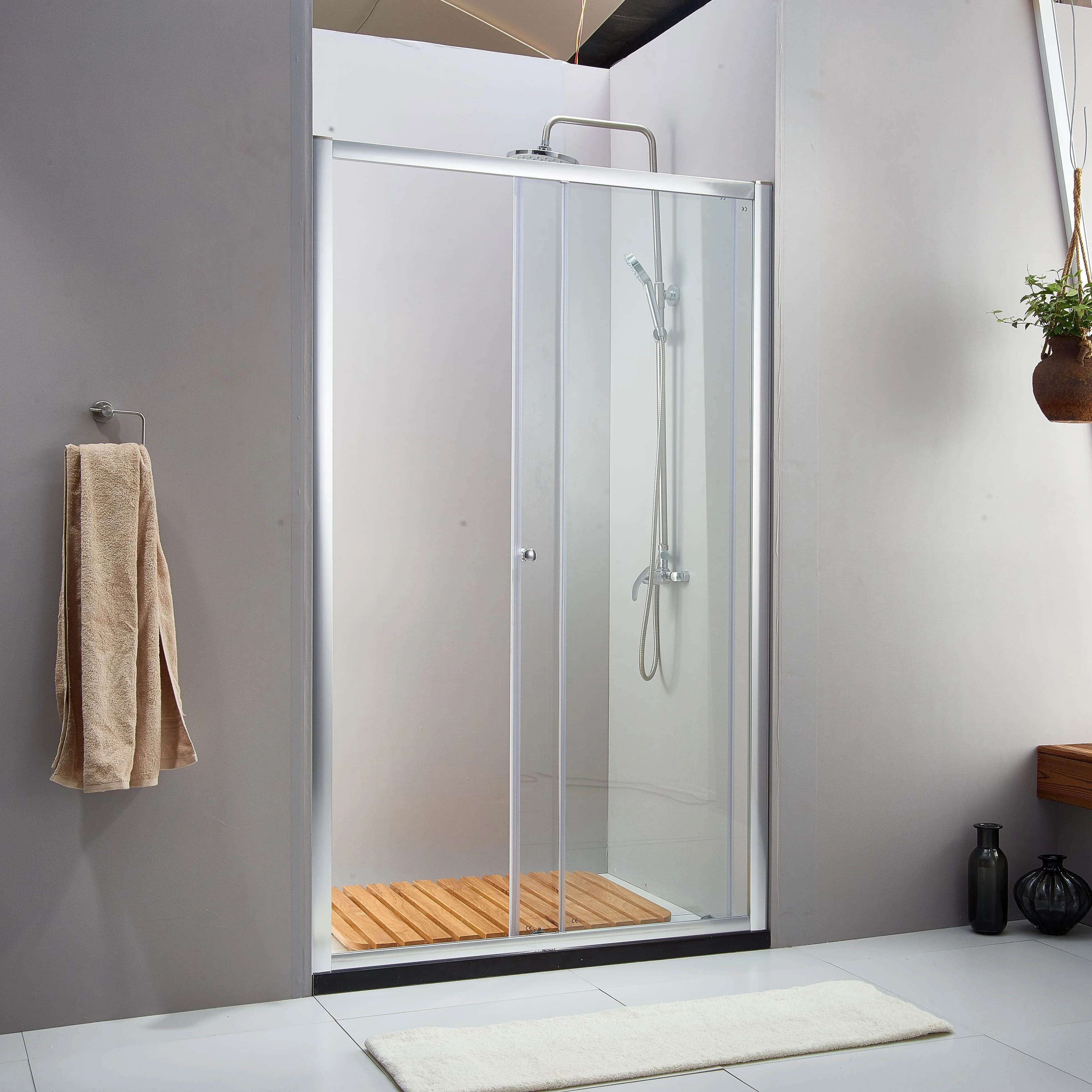 Reaching Build New Arrival Shower Screen Sliding Frameless Shower Door