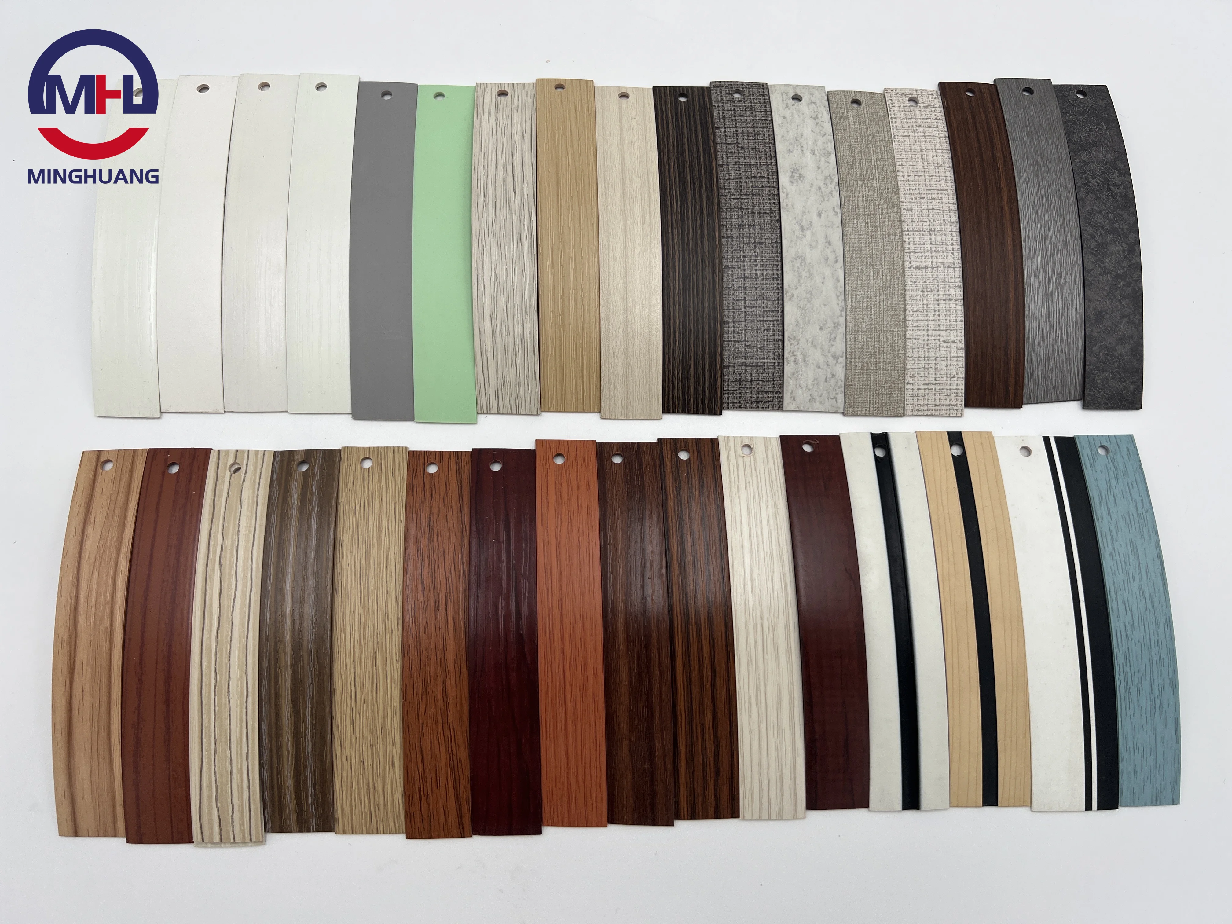 MH 0.4Mm- 2Mm Thickness Pvc Decorative Plastic Desk Wood Furniture Edge Banding And Veneer Edge Banding