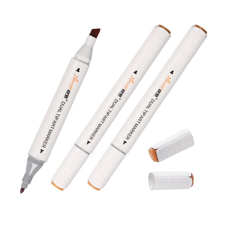 Promotional 168 Colors Alcohol Based Twin Dual Tip Markers For Artist