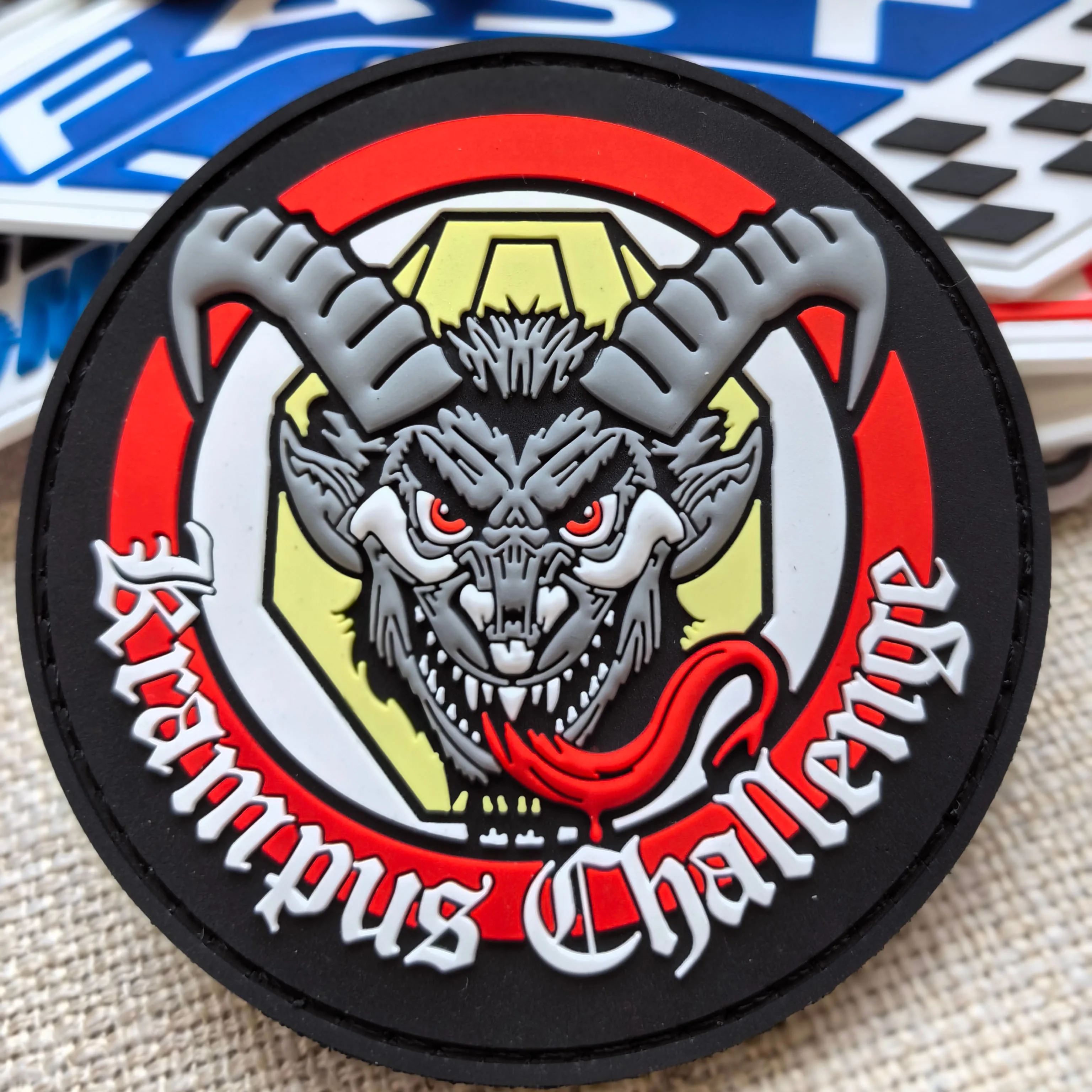 Wholesales Custom Luminous Tactical Rubber Patch Pvc Rubber Tactical Patch Logo Design 3D PVC Rubber Patch