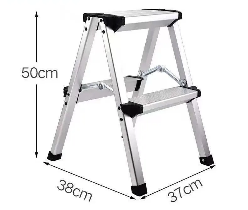 Household 2/3/4/5 step aluminium extension ladders with rubber feets