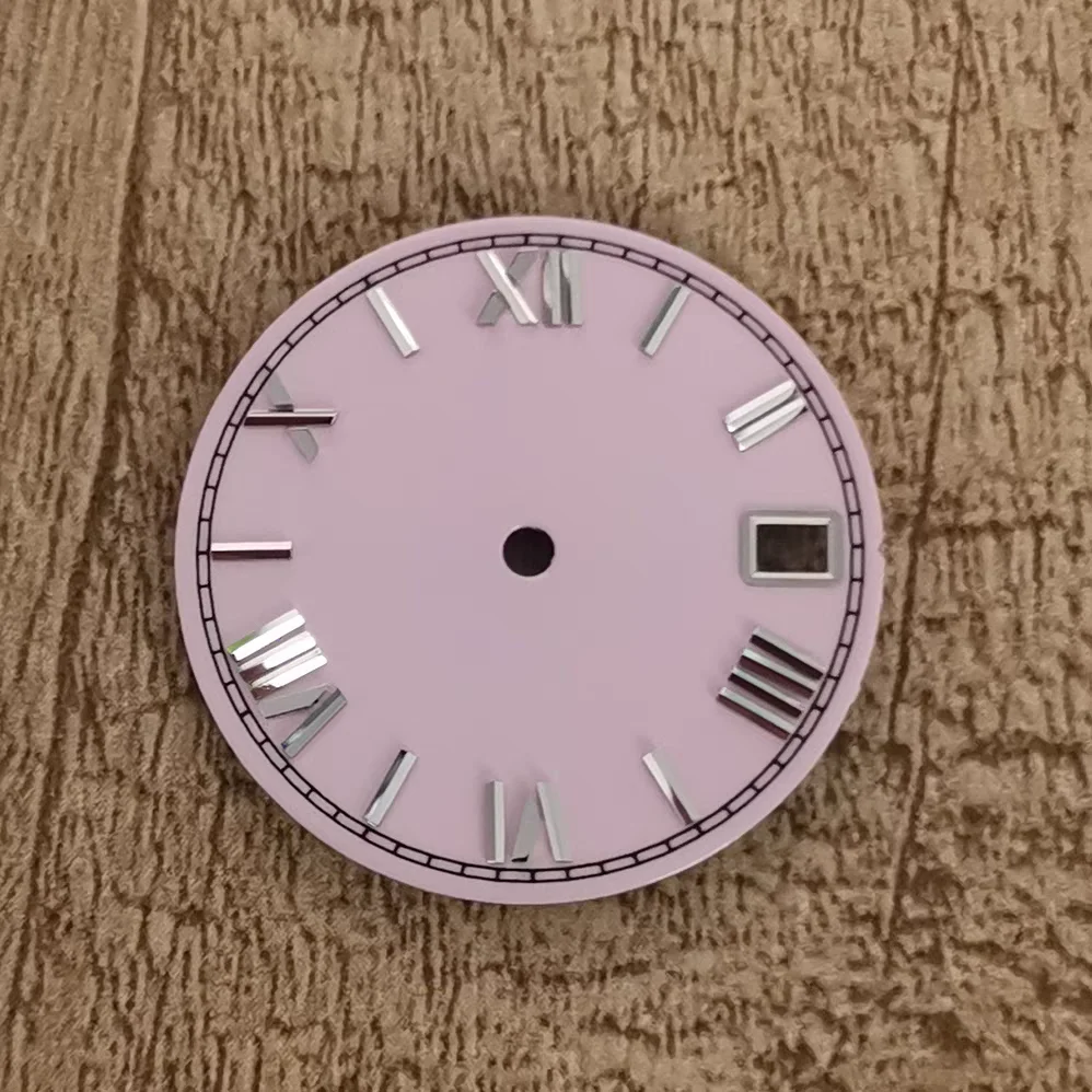 New Design 28.5Mm Watch Dial Suitable For Seik-o Nh35/36/7S Movement Enamel Roman Scale Dial High-Quality