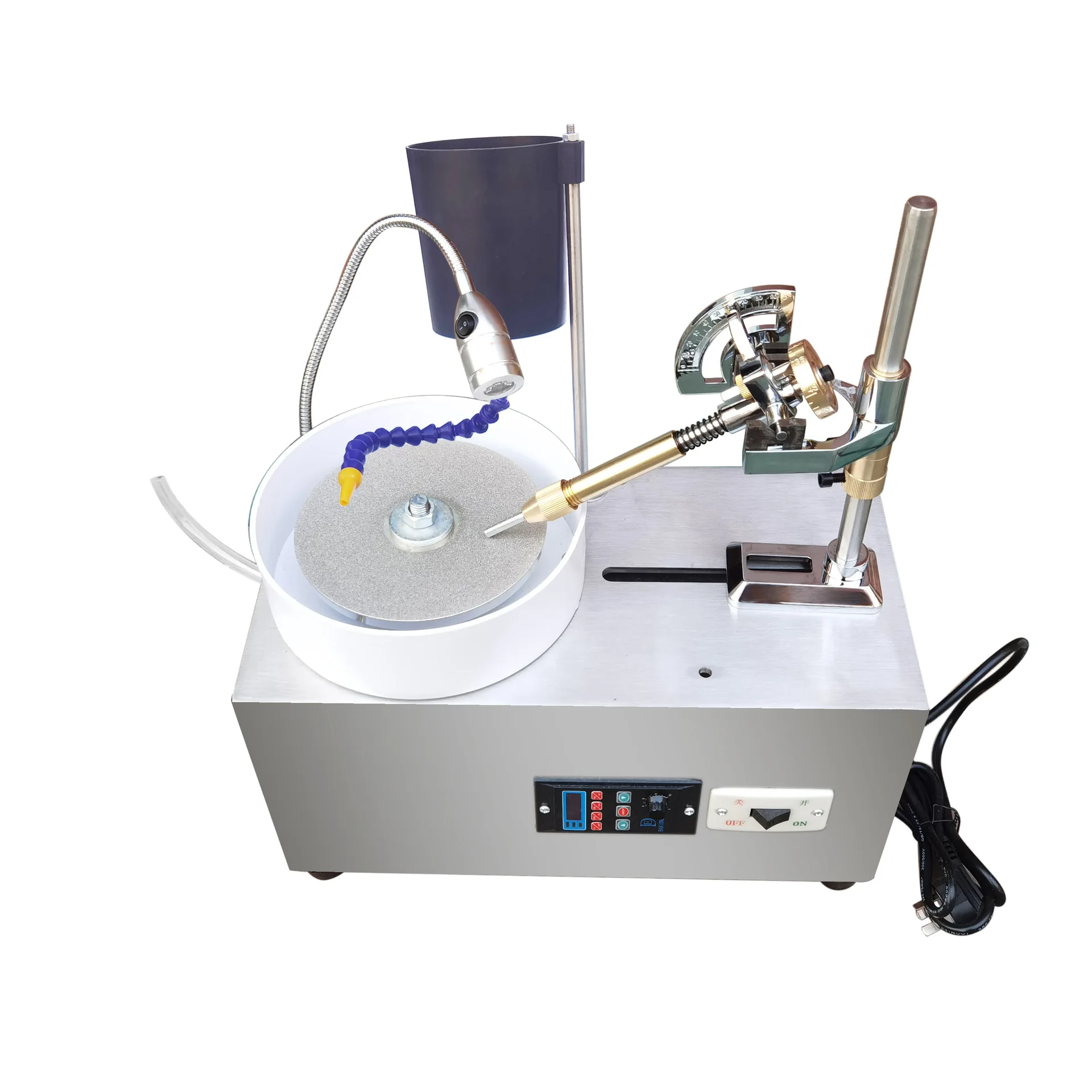 Gem Grinding Machine, Stepless Variable Frequency Speed Regulation ,Jewelry Jade Ring Face Polishing Equipment